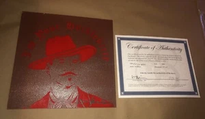 Val Kilmer 1/1 SIGNED “POP DOC” Holliday Art Painting On Metal Tombstone RARE! - Picture 1 of 8
