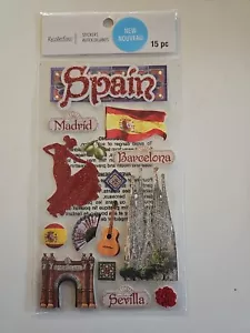 Recollections SPAIN 🇪🇸 Scrapbooking Stickers - Picture 1 of 1