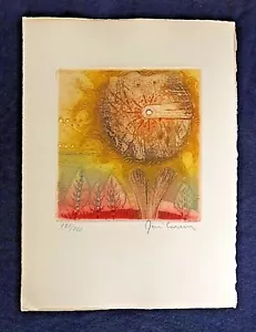 Rene Carcan CARDO Grabado Original Aguatinta Firmado a Mano Numerado - Imagen 1 de 6
