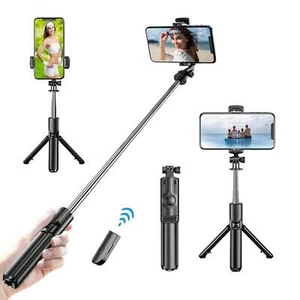 Selfie Stick Mobile Phone All-in-One Live Stand Portable Y0J5 Photos Stand T8F2 - Zdjęcie 1 z 14