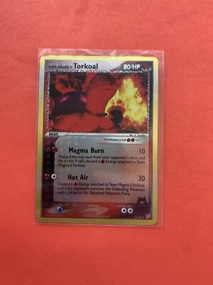 Pokémon TEAM MAGMA'S TORKOAL 12/95 Reverse Holo Rare Team Magma vs Team Aqua - Image 1 of 2