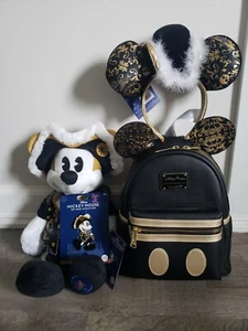 mickey mouse main attraction pirates of the caribbean backpack, pin, ears, plush - Picture 1 of 6