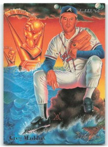 1995 Fleer #4 Greg Maddux Pro-Visions CY Atlanta Braves 2Q1