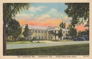 Postkarte The Clewiston Inn Florida feinstes kleines Hotel Süd klimatisiert - Bild 1 von 2