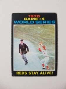 1970 WORLD SERIES GAME 4 1971 TOPPS BASEBALL CARD #330 ORIOLES VS REDS - Picture 1 of 2