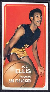 1970-71  JOE ELLIS - Topps "Tall Boy" Basketball Card # 28 - San Francisco 