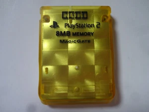 HORI Playstation 2 Memory Card 8MB "KIRA KIRA Yellow" PS2 2003 From Japan - Picture 1 of 7