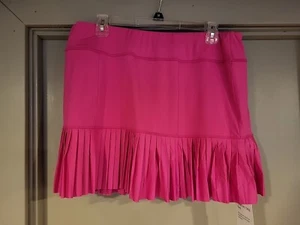 Jofit NWT Women's Pink Elastic Waist Pleat Skort Size Large Pickleball Tennis - Picture 1 of 9