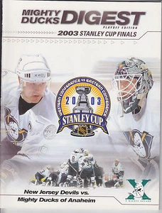 2003 STANLEY CUP FINAL PROGRAM NEW JERSEY DEVILS @  MIGHTY DUCKS OF ANAHEIM - Picture 1 of 1