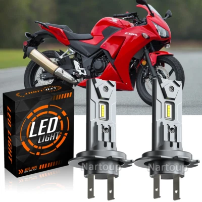 H7 LED Motorcycle Headlight for Honda CBR1000RR CBR300R CBR500R CBR600R Goldwing Foto 1 de 4