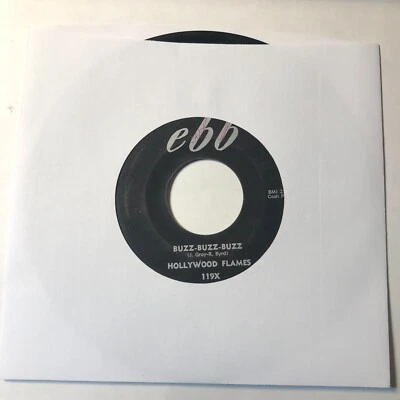 Hollywood Flames 7" Record 45 Buzz Buzz Buzz Buzz / Crazy   G+ - Image 1 of 4