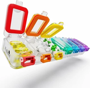 Weekly Pill Box 7 Day Ultra Moisture & Spill Proof Daily Pill Organiser, Large - Picture 1 of 8