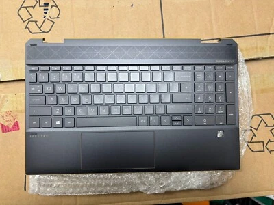 For HP Spectre 15-EB 15-EB X360 Palmrest Touchpad Backlit Keyboard UK - image 1 of 2