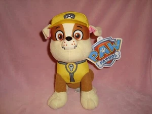 Paw Patrol Dog Rubble 9" tall Plush 2023 Spin Master W/Tags - Imagen 1 de 6