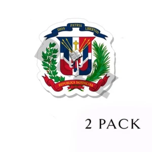 Pegatinas Vinilo Escudo de Armas Dominica -Interior Exterior Cresta Dominicana Emblema Bandera - Imagen 1 de 2