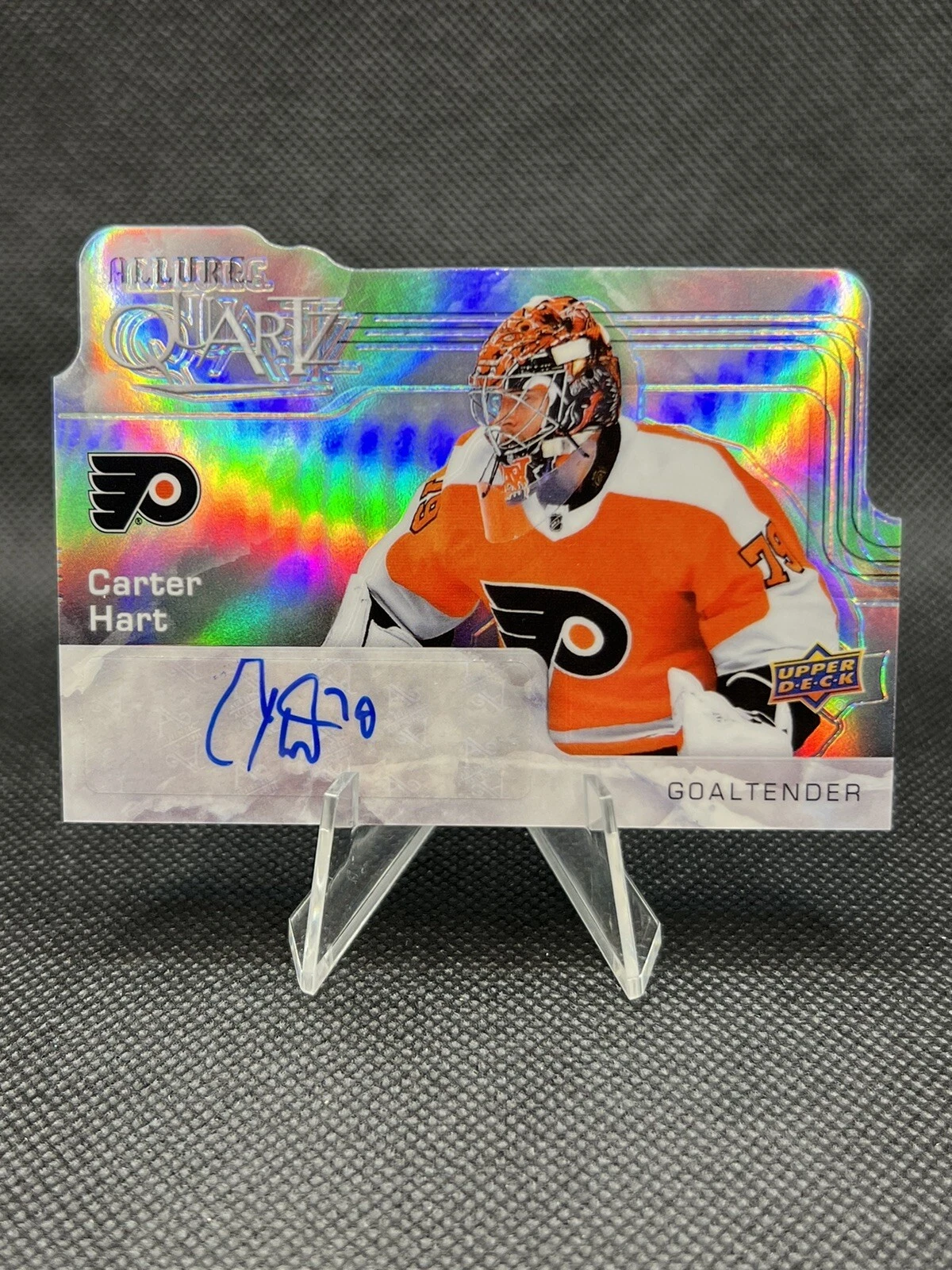 Carter Hart Quartz AUTO - 2020-21 Upper Deck Allure