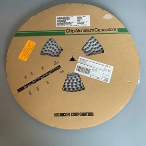 750+ Aluminum Electrolytic Capacitors - SMD 25volts 100uF AEC-Q200 NICHICON reel - Picture 1 of 7