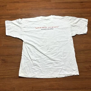 Camiseta De Colección Microsoft Windows Office XP Funcionando Más Inteligente se ha vuelto más fácil Promocional Camiseta - Imagen 1 de 8