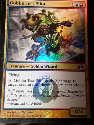 Goblin Test Pilot FOIL , Dragon's Maze , LP , MTG, FREE SHIPPING - Image 1 of 4