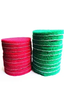 20 Pieces Scrub Pads Drill Power Brush Tile Scrubber Scouring Pads Cleaning K... - Picture 1 of 9