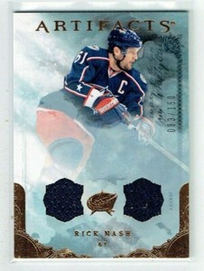 10-11 UD Upper Deck Artifacts  Rick Nash  /150  Dual Jerseys