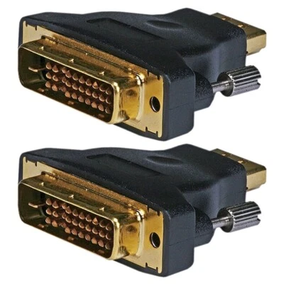 2x M1-D to HDMI Video Adapter M1-D P&D Male to HDMI Female Converter Adapter - Image 1 of 4