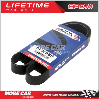 Serpentine Belt fits1994-1997 Volkswagen Cabrio Golf Jetta Passat 2.0L 6PK980 - Image 1 of 4