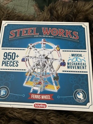 Schylling Steel Works Ferris Wheel Musical Mechanical 950 Parts - Image 1 of 4