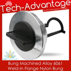 Boat Alloy 6061 Weld In Flange Nylon 30mm Bung Complete Kit (Cutout 42mm) - Picture 1 of 4