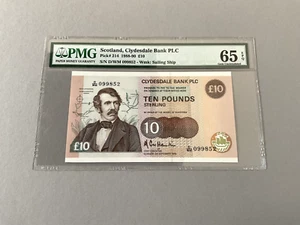 Scotland 10 Pounds P-214 1989  PMG 65 EPQ - Picture 1 of 4