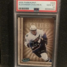 2005-06 Parkhurst Alexander Ovechkin PSA 10 GEM MINT RC Rookie Alex # 669