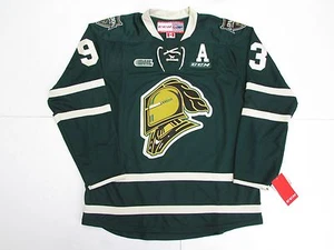 MITCH MARNER OHL LONDON KNIGHTS GREEN CCM PREMIER 7185 HOCKEY JERSEY - Picture 1 of 5