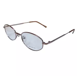 Women’s Traditional WM 5037 Brown & Rose Gold Oval Full Rim Eyeglasses 51-18-140 - Picture 1 of 4