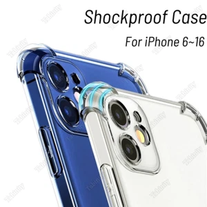 Lot Coque Coque Antichoc Résistante pour iPhone 16 15 14 13 12 11 Pro Max XR X 8 - Photo 1 sur 8