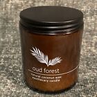 Hemlock Park Oud Forest 8 Oz Wood Wick Natural Coconut Wax Apothecary Candle