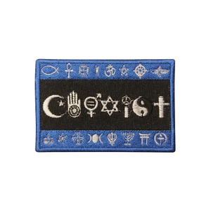 Coexist Country Flag Patch Iron On Patch Sew On Badge Embroidered Patch - Picture 1 of 1