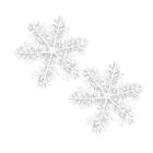 White Snowflake Ornaments for Xmas Tree & Ceiling Decoration