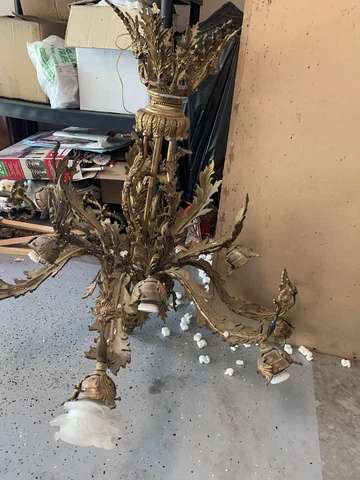 antique brass chandelier Cover