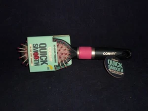 NO Heat Finishing Hair Brush Conair Quick Smooth De-Poof Shine Cushion A31-2 - Picture 1 of 3