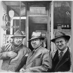 Three Stooges, 3 Stooges, Original Art COPY Dapper Dudes - Picture 1 of 2