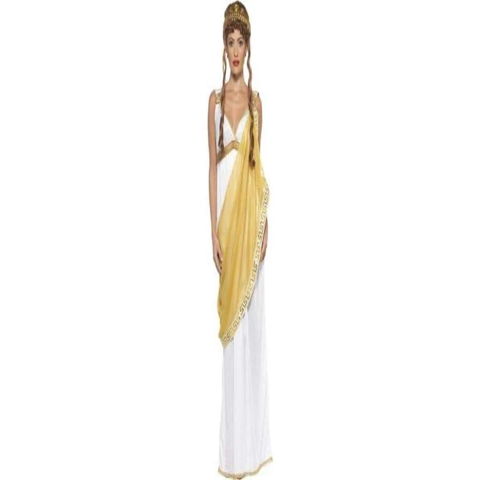Smiffys Helen of Troy Costume, White & Gold (Size S) - image 1 of 1