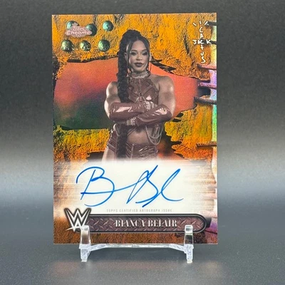 2025 TOPPS - CHROME  WWE CACTUS JACK - Bianca Belair - AUTO - /25 - Image 1 of 2