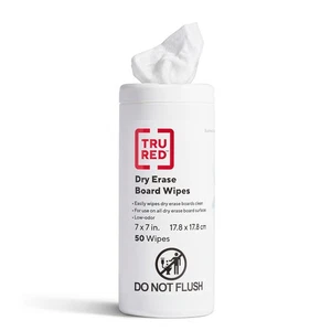 Staples Whiteboard trocken abwischbare Reinigungstücher 50 Stück TR57654/S552 - Bild 1 von 4