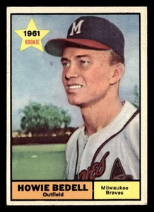 1961 Topps Howie Bedell #353 EX-MT Milwaukee Braves Rookie - Bild 1 von 2