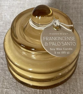 Paddywax Luxus Duftkerze Balken Glas mit Deckel Weihrauch 3 Unzen ohne Box - Bild 1 von 6