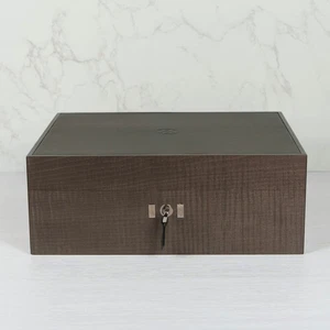 Humidor de arce y cuero teñido Hermès - Imagen 1 de 11