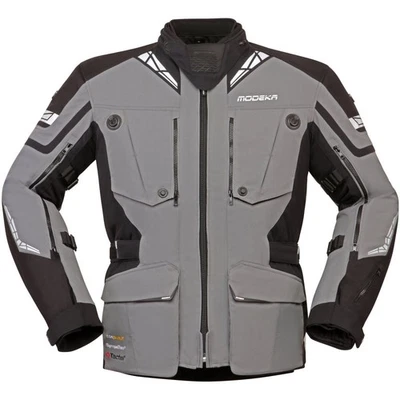 Modeka Panamericana ll Textiljacke Grau/Schwarz Gr: L Motorradjacke Adventure - Bild 1 von 3