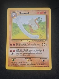 Marowak 052/130 Base Set 2 Regular WOTC Vintage Pokemon TCG Lightly Played  - Bild 1 von 2
