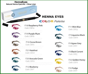 HennaEyes Pen Eyeliner Brow Liner Pen Natural Henna Pen - Picture 1 of 12