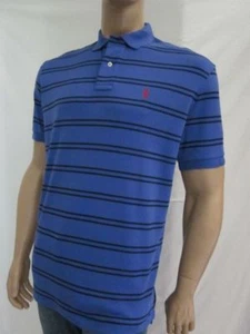 Ralph Lauren Blue Navy Striped Polo NWT M - Picture 1 of 1